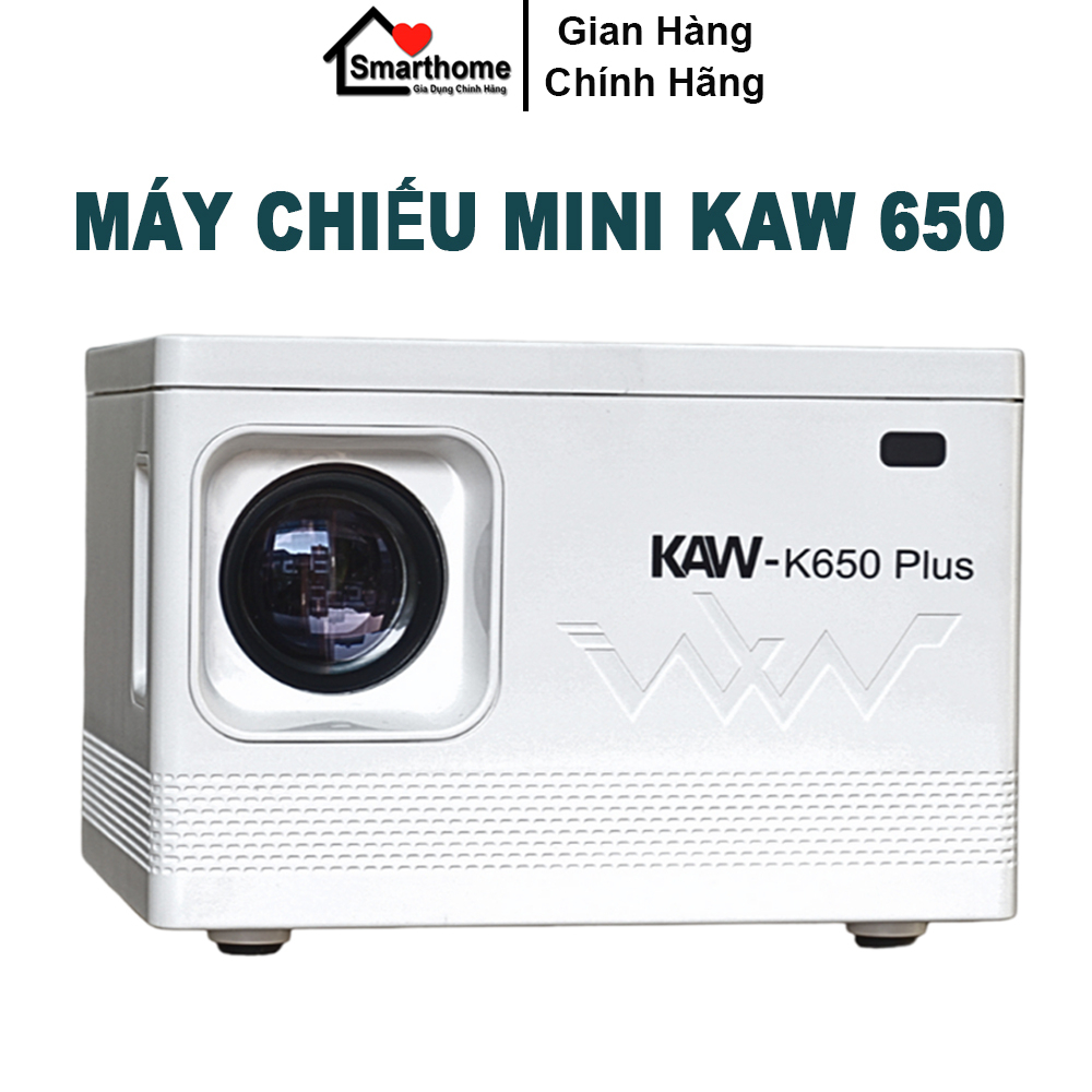 Máy chiếu mini siêu nét KAW K650 Plus độ sáng cao chất lượng 1080 thiết kế tinh tế kiểu dáng sang trọng