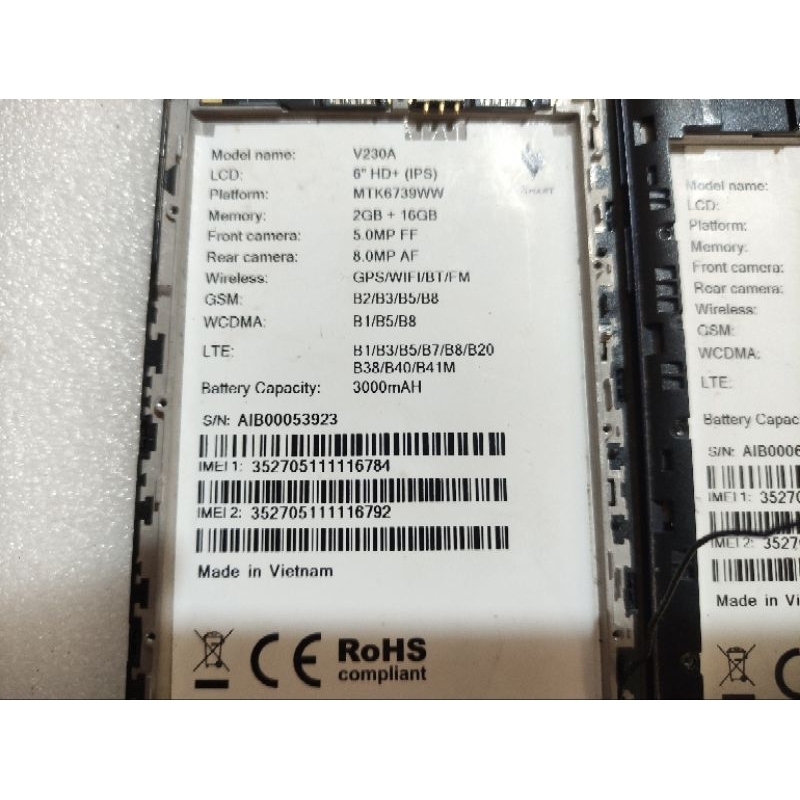 Màn Rin Vsmart Bee 3 V230A Nứt Kính