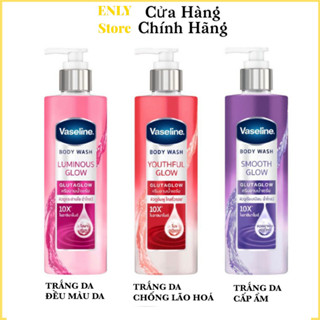 Sữa Tắm Kích Trắng Vaseline Body Wash GlutaGlow 10X, Sữa Tắm Sáng Da Cho Da Ẩm Mượt 425ML