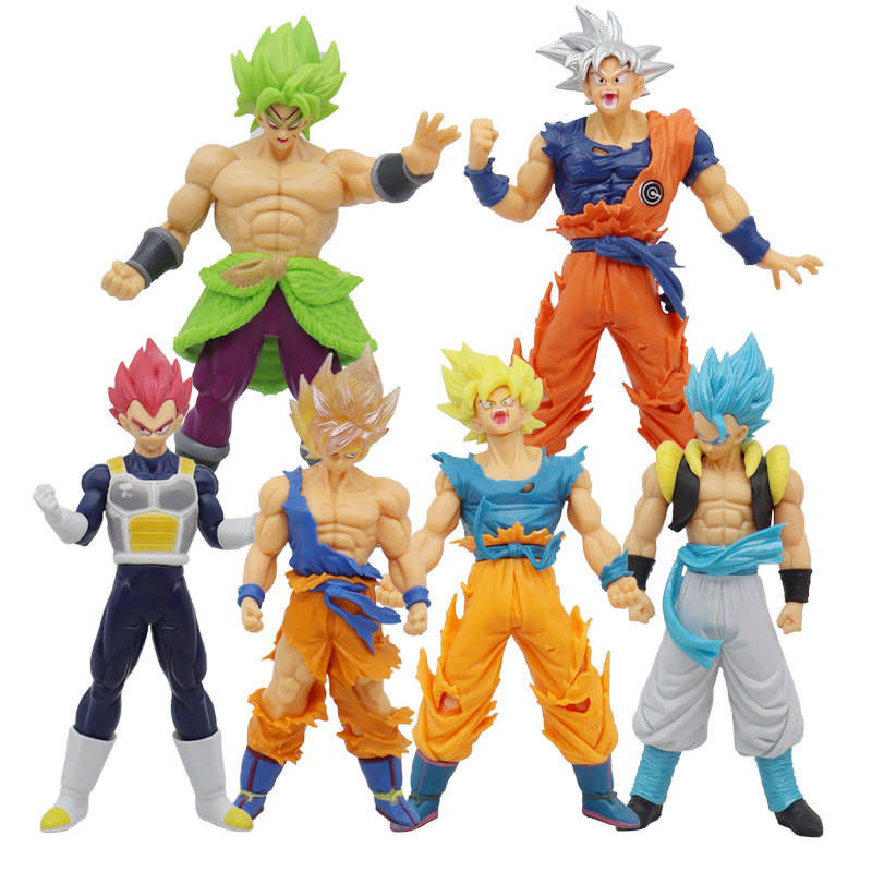 Mô Hình Dragon Ball Goku, Vegeta, Gogeta, Broly Trạng Thái Chiến Đấu, Cao 17cm Siêu Đẹp, Mô Hình Trang Trí, Bộ Sưu Tập