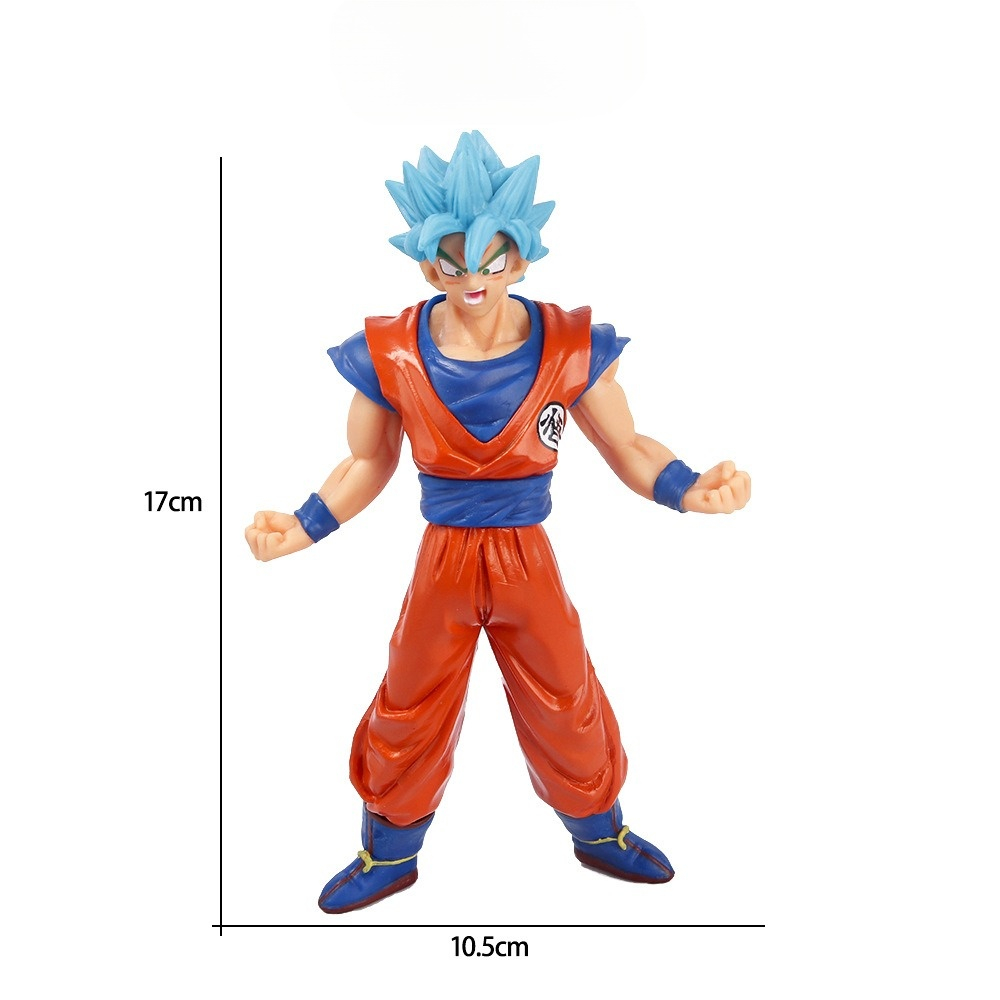 Mô Hình Dragon Ball Goku, Vegeta, Gogeta, Broly Trạng Thái Chiến Đấu, Cao 17cm Siêu Đẹp, Mô Hình Trang Trí, Bộ Sưu Tập