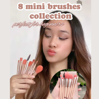 Bộ cọ trang điểm cá nhân 8 cây tặng kèm bao da bảo quản