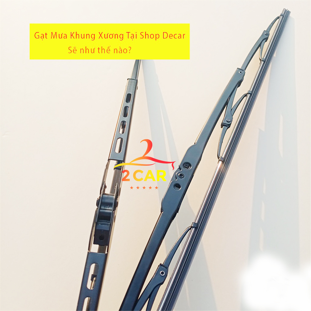 -Gạt Mưa Ô Tô Khung sắt lưỡi silicon, Dùng Các xe Toyota:Vios, Camry, innova, Altis, Fortuner, Hilux, Avanza, Wigo