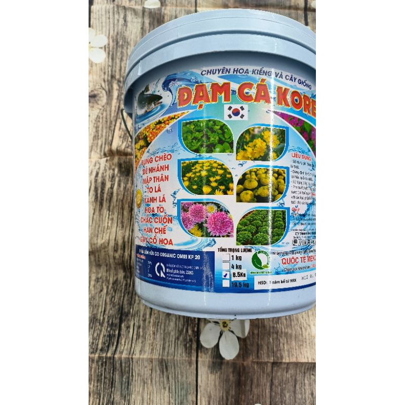 Xô đạm cá chuyên hoa 8,5 kg