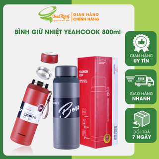 Bình giữ nhiệt 800ml, bình giữ nhiệt nóng lạnh đến 24h chống rò rỉ, giữ nhiệt lâu