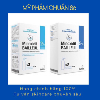Xịt mọc tóc minoxidil bailleul 2%, 5% pháp, giảm rụng tóc và kích thích mọc tóc