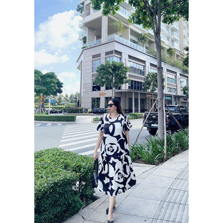 ĐẦM LỤA HOA ĐUÔI CÁ - BIMI