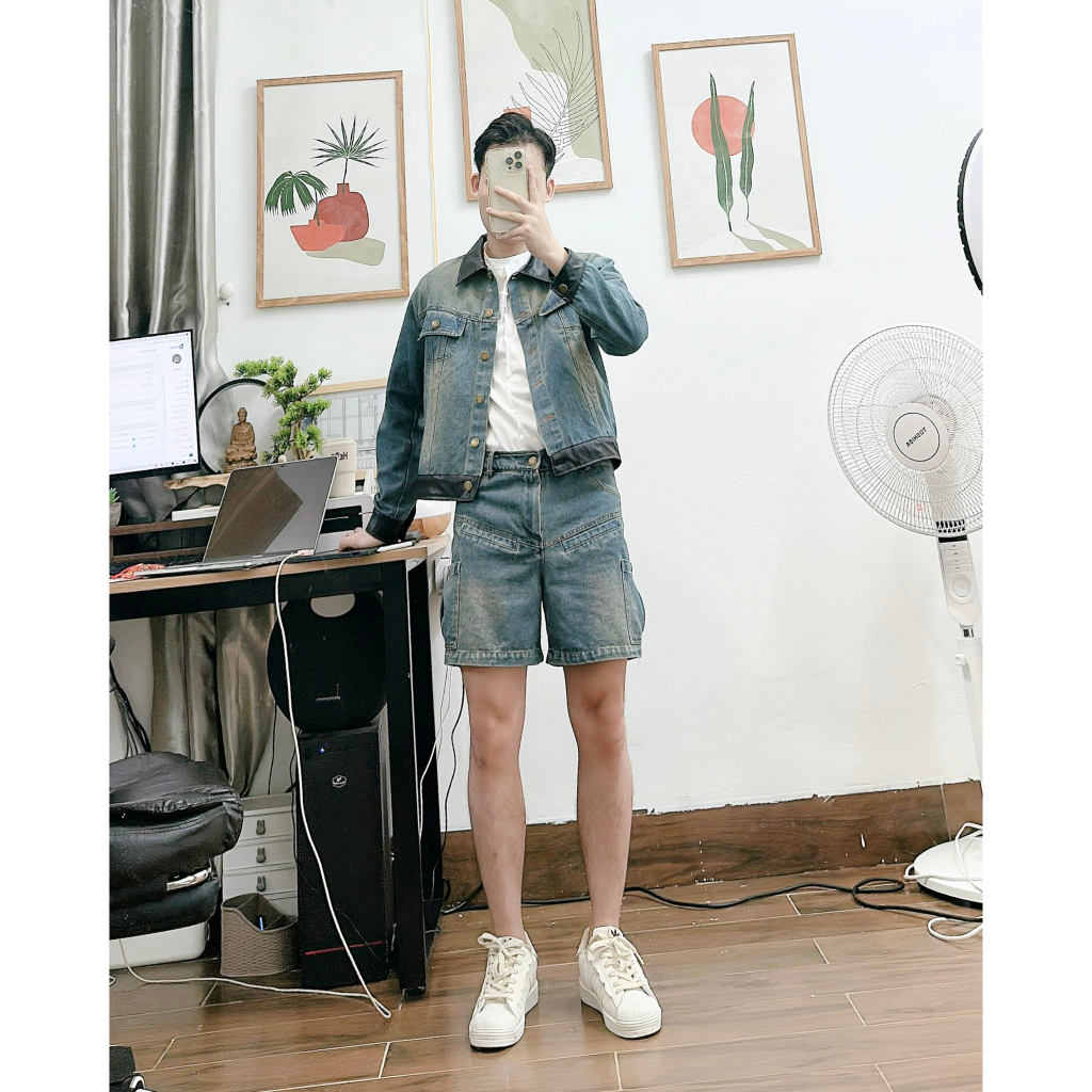 Bộ denim phong cách hàn quốc dành cho nam S56