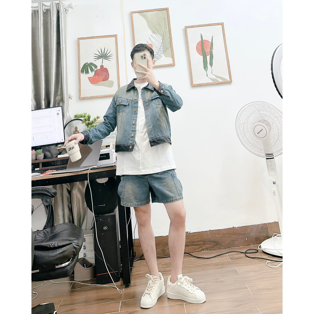 Bộ denim phong cách hàn quốc dành cho nam S56