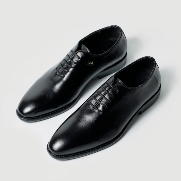 Giày Tây Công Sở Nam GUMEN OXFORD 8106 ĐEN Đi Làm BUỘC DÂY Da Bò NAPPA Mềm Mại Thoáng Khí Thời Trang Lịch Lãm