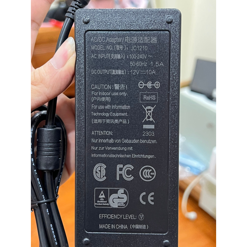 Adapter nguồn DC 12v 10a chính hãng