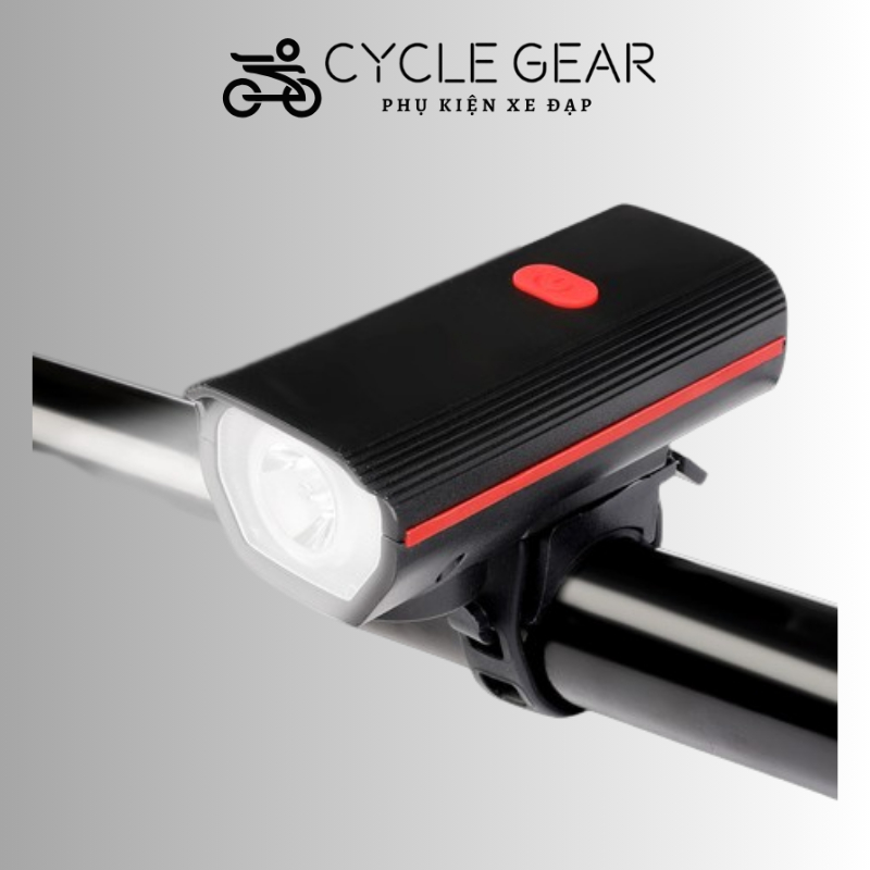 Đèn Xe Đạp Thể Thao 3 Chế Độ Có Còi CYCLE GEAR X1