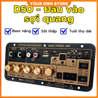 D50 mạch loa bluetooth điều khiển từ xa âm siêu trầm 12v, 220v, 30w