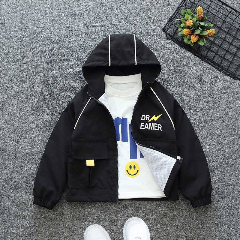 Áo khoác gió cho bé trai BUBY KID FASHION A1005 in hình Picachu dễ thương thiết kế  thời trang thu đông