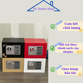két sắt mini có khe đút tiền chống trộm bảo mật cao ,nhỏ gọn ,chống cháy, có ốc vít vào tường