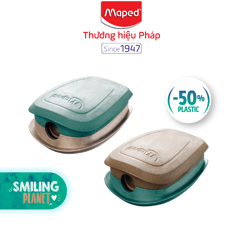 Chuốt bút chì FSC SMILING PLANET 1 lỗ - Maped Pháp