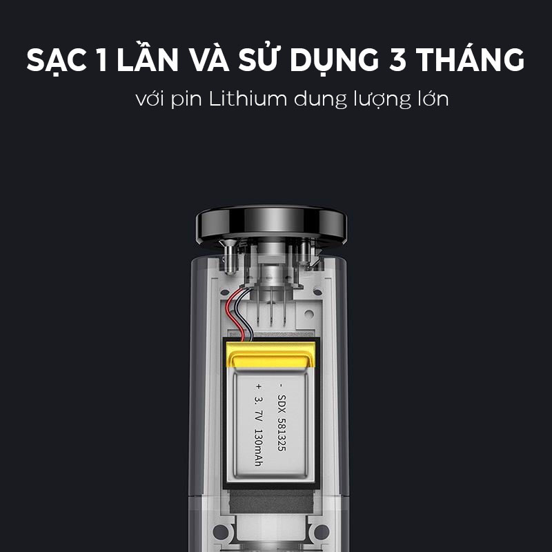 Máy đo nồng độ cồn Baseus Digital Alcohol Tester, cho kết quả sau 20s, pin trâu, có âm thanh và đèn báo kết quả