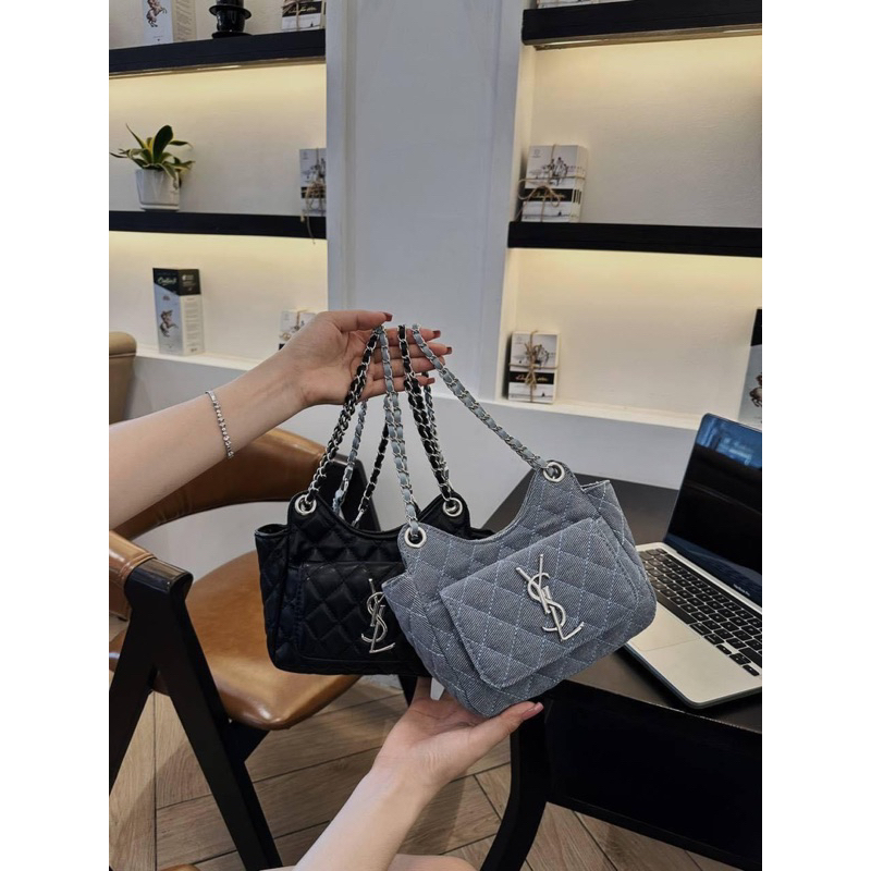 Túi i ét eo tai thỏ nắp gập hàng đẹp 2size 20cm và 25cm