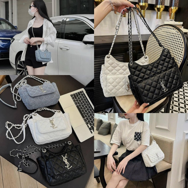 Túi i ét eo tai thỏ nắp gập hàng đẹp 2size 20cm và 25cm