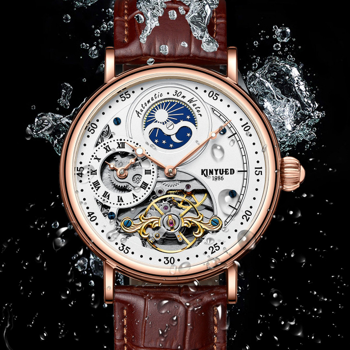 ĐỒNG HỒ CƠ NAM KINYUED J116 - DÂY DA MÁY CƠ TỰ ĐỘNG HÀNG CHÍNH HÃNG