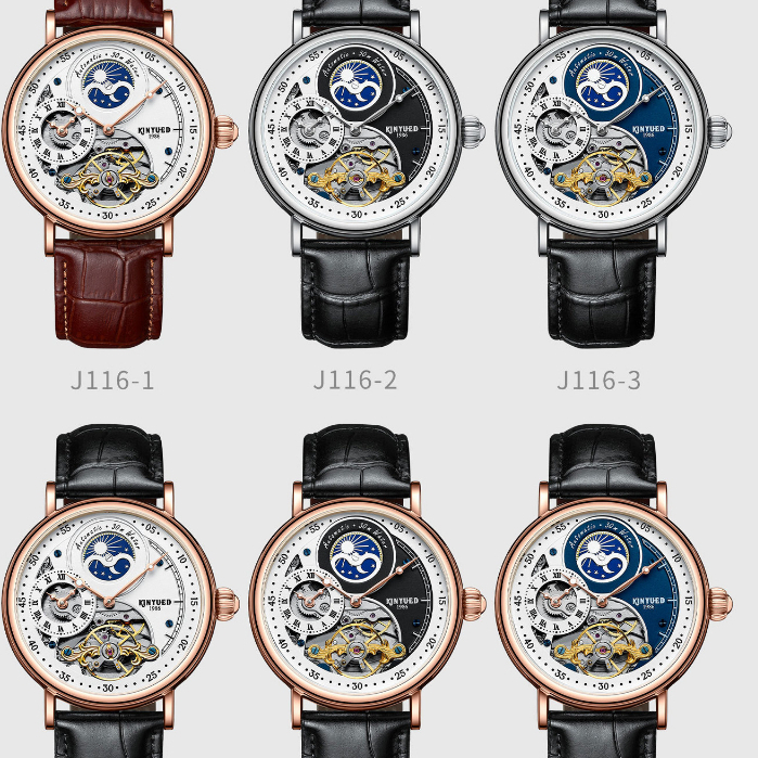 ĐỒNG HỒ CƠ NAM KINYUED J116 - DÂY DA MÁY CƠ TỰ ĐỘNG HÀNG CHÍNH HÃNG