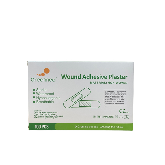Băng cá nhân GREETMED 72 x 19mm hộp 100 miếng Tâm Thiện Chí
