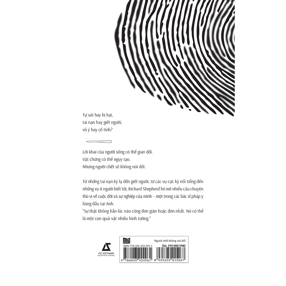 Sách AZ - Người Chết Không Nói Dối