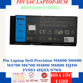 Pin laptop dell precision m4600 m6600 m4700 m6700 m4800 m6800 fjj4w fv993 4hjxx 97wh