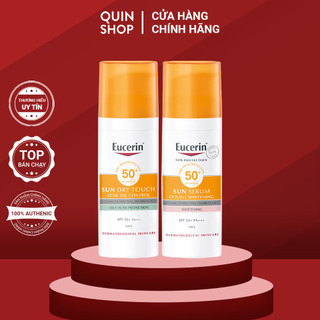 Kem Chống Nắng Phổ Rộng Kiềm Dầu, Giảm Mụn Eucerin Sun Gel-Creme Oil Control Dry Touch, Serum Double Whitening SPF 50+