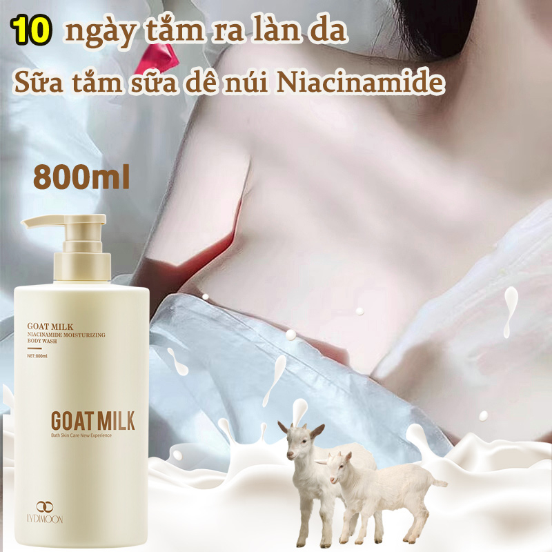 sữa tắm trắng da toàn thân Sữa tắm dưỡng ẩm 800g Dưỡng trắng toàn thân Lưu hương dài lâu Dưỡng ẩm cơ thể