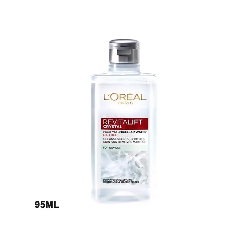 Nước Tẩy Trang Làm Sạch Cho Da Dầu L'oreal Revitalift Crystal Purifying Micellar Water 95ml