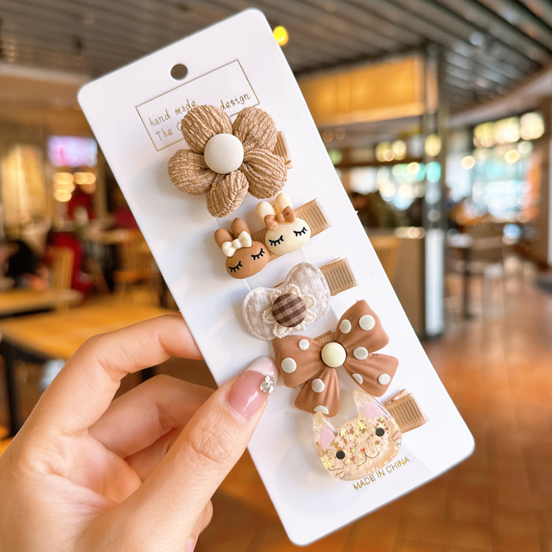 Sét Kẹp tóc đẹp cho bé gái hình nơ hoa dễ thương duyên dáng