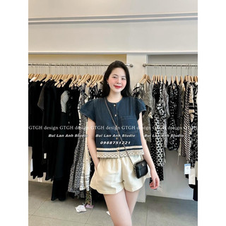 Áo bò mềm tiểu thư viền ren