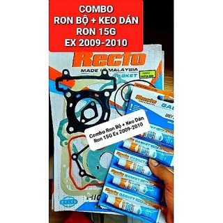 Combo bộ ron máy + keo dán ron xe exciter 135 đời 2009 2010 recto malaysia >>>