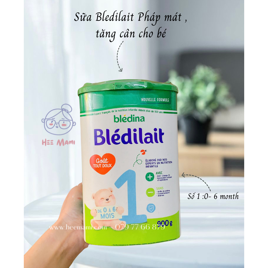 Sữa Bledilait Pháp số 1 hộp 900g (cho bé từ 0-6 tháng)