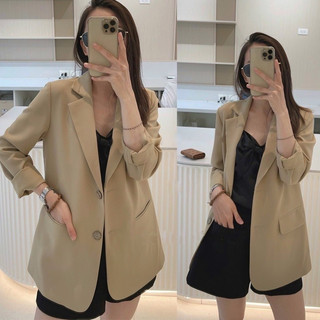ÁO KHOÁC BLAZER 2 LỚP Ulzzang Du Lịch Biển Mùa Hè , Áo Vest hàng VNXK dài tay đứng form Hàn Quốc Hiva Cloth Minho Studio