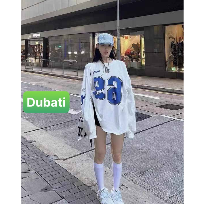 ÁO THUN NỈ DA CÁ PHOM FORM RỘNG TAY DÀI NAM NỮ UNISEX SANG CHẢNH 1HITSHOP VẢI DÀY MỊN XỊN SÒ -DUBATI FASHION
