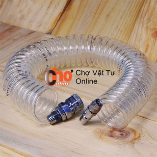 Dây hơi xoắn 8li dài 6m, 9m, 12m,15m hàng việt nam chất lượng cao