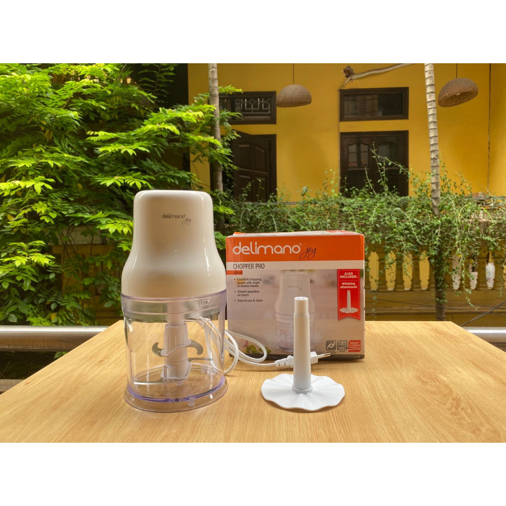 Máy Xay Mini Cầm Tay Tiện Lợi  DELIMANO Cao Cấp Máy xay thịt Lưỡi Dao Sắc Bén