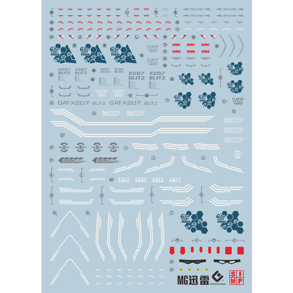 Đề can - Decal nước MG Blitz