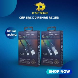 Cáp sạc dù remax rc 152 cho các dòng điện thoại - sạc nhanh 2.4a dài 1 mét
