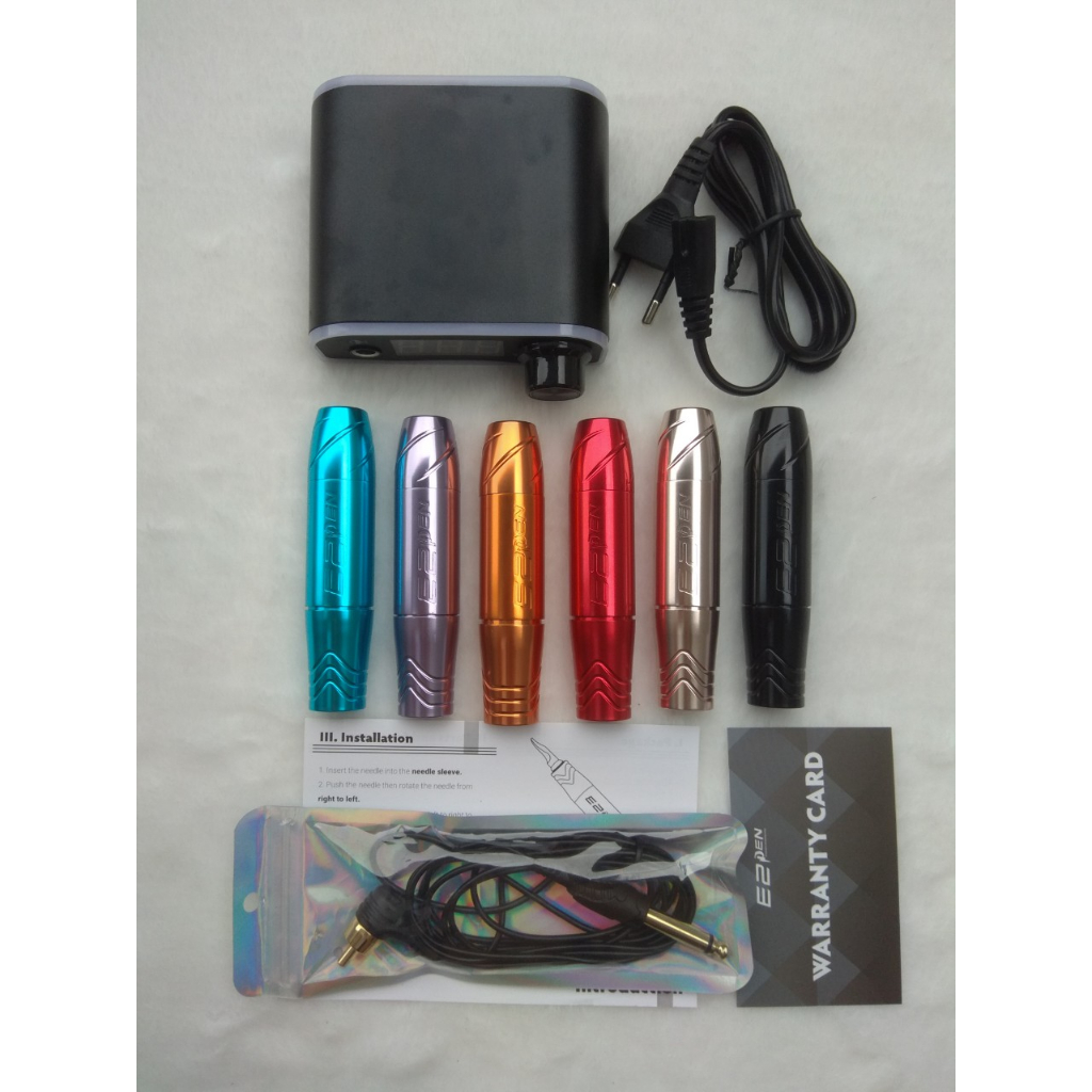 Máy Pen E2 Phun Xăm Môi LoGo in Chìm Chính Hãng, Máy Pen Mini TATTOO Bảo Hành 6 Tháng