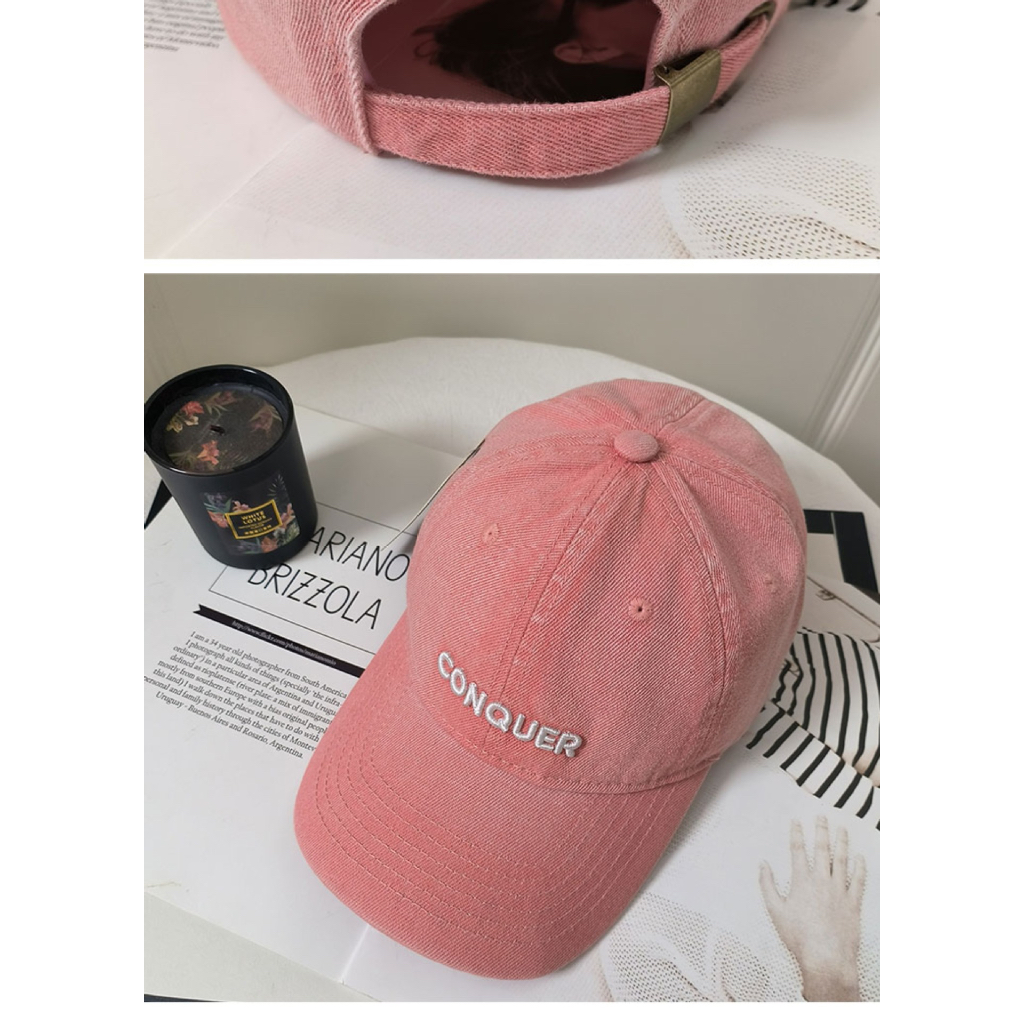 Mũ lưỡi trai nhiều màu Mẫu thêu chữ thời trang unisex nam nữ phong cách | Secodee