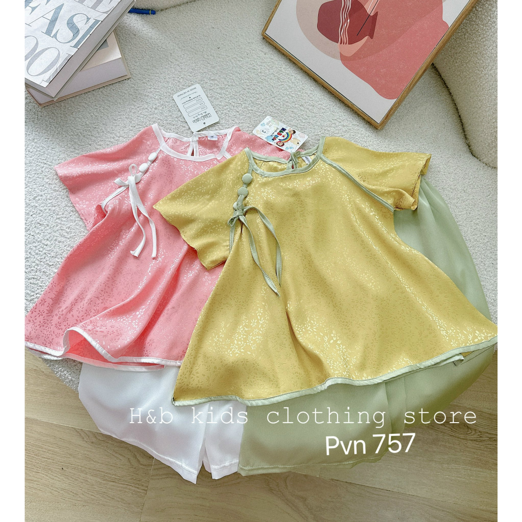 Bộ đồ bé gái lững tay bánh bèo cho bé yêu từ 8-20kg