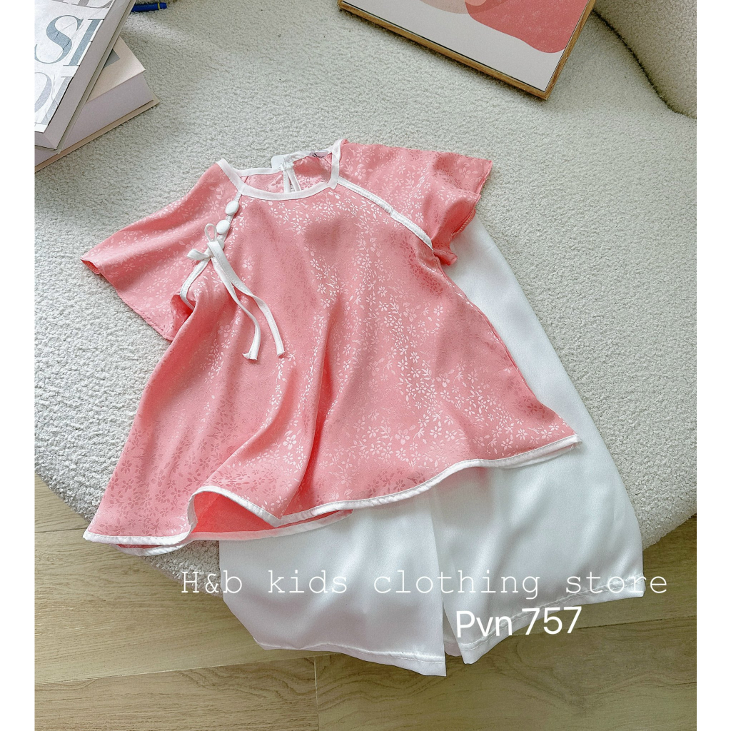 Bộ đồ bé gái lững tay bánh bèo cho bé yêu từ 8-20kg