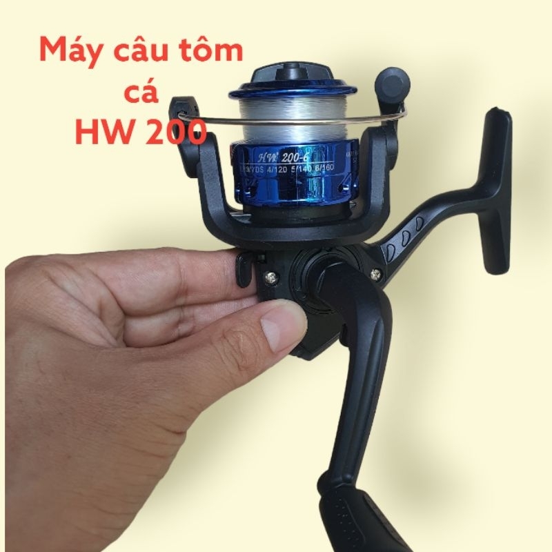 Máy câu tôm HW 200 kèm dây cột sẵn 80m
