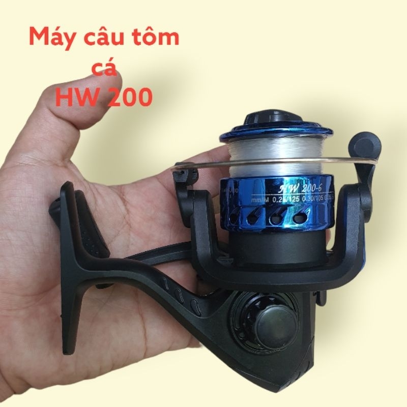 Máy câu tôm HW 200 kèm dây cột sẵn 80m