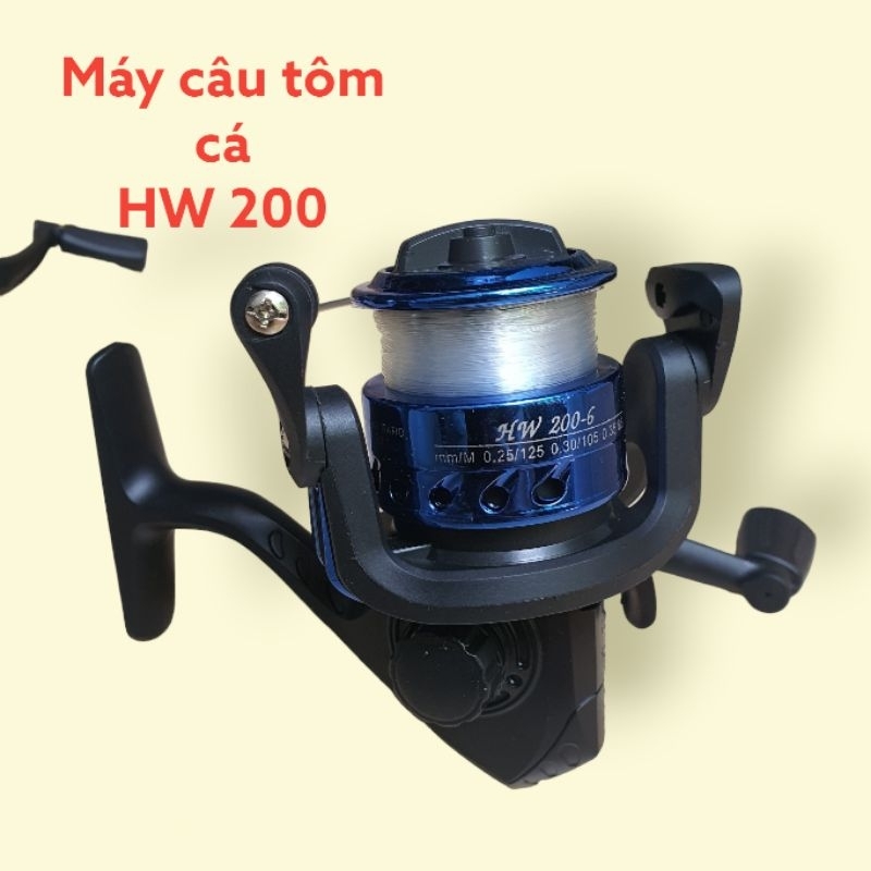 Máy câu tôm HW 200 kèm dây cột sẵn 80m