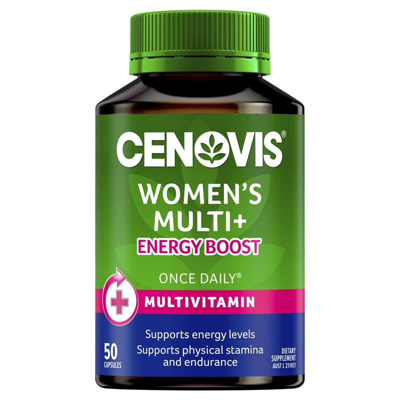Viên Uống Vitamin Tổng Hợp Cho Nữ - Cenovis Women's Multivitamin + Energy Boost 50 Capsules