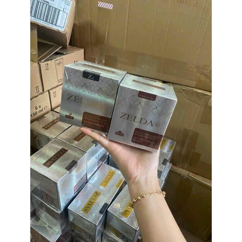 Cặp kem dưỡng trắng da, ngừa nám ZELDA chính hãng